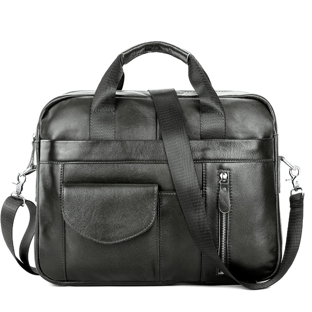 Men's Portable One-Shoulder Cross-Body Briefcase