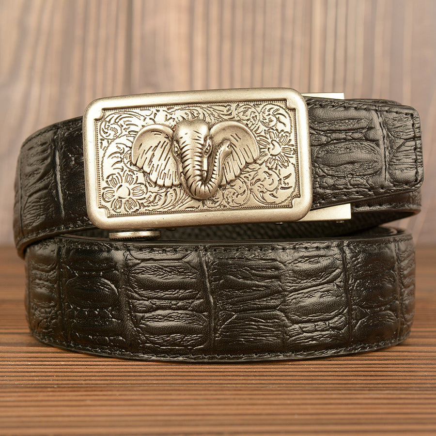 Men's Personality Is Like Automatic Top Leather Belt