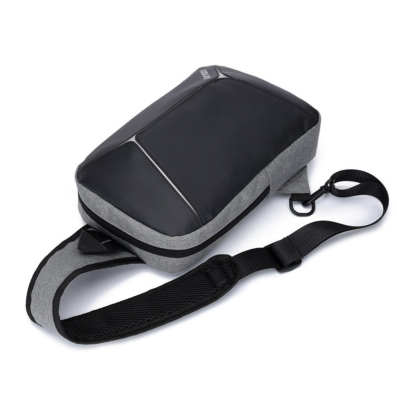 Men's Rechargeable Messenger Shoulder Bag Anti-Theft Business Casual Anti-Splashing