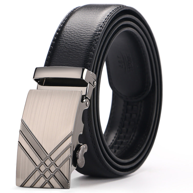 Men's Automatic Buckle Casual Leather Belt