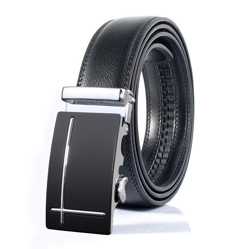 Men's Automatic Buckle Casual Leather Belt