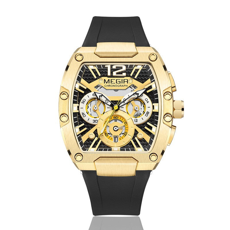 Wine Barrel Men's Multi-Function Sports Watch