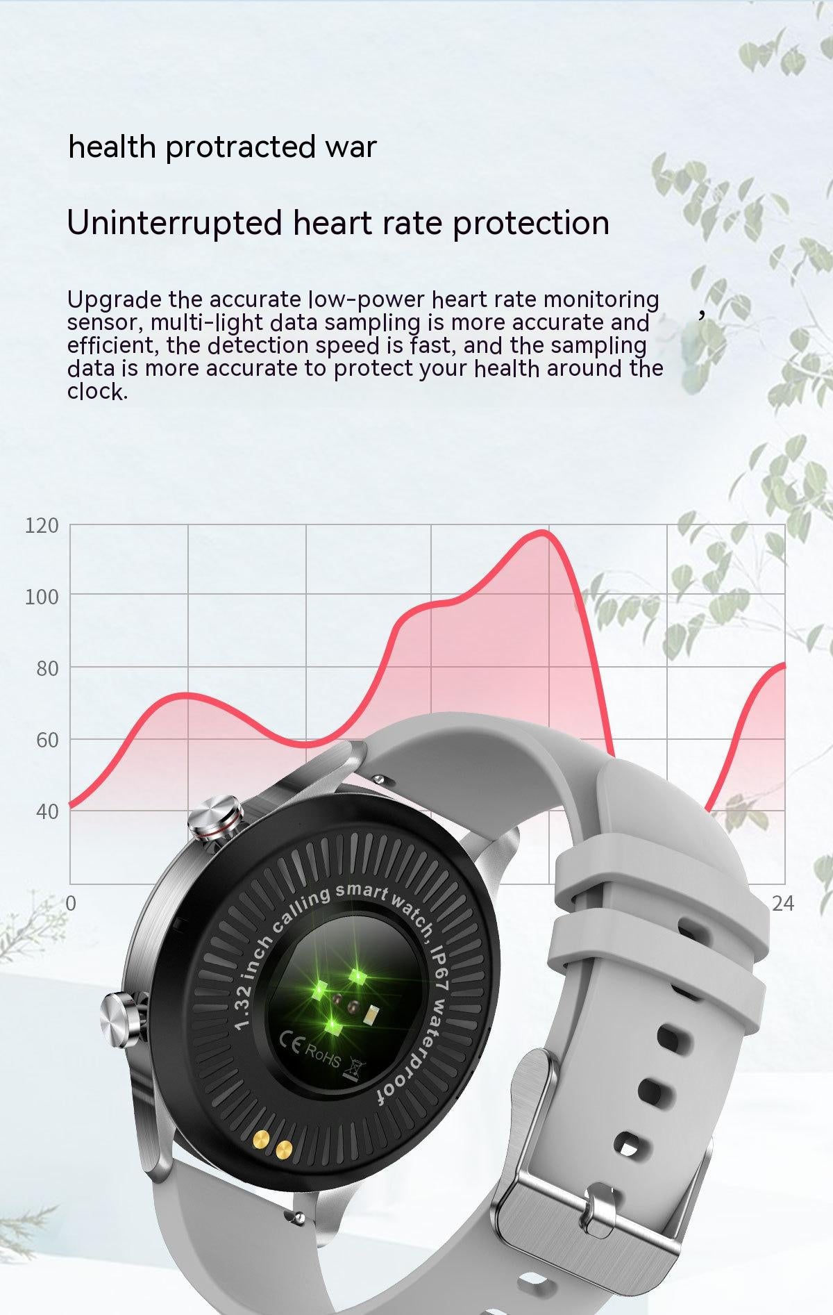 Cf92 Blood Pressure Heart Rate Monitor Smart Watch