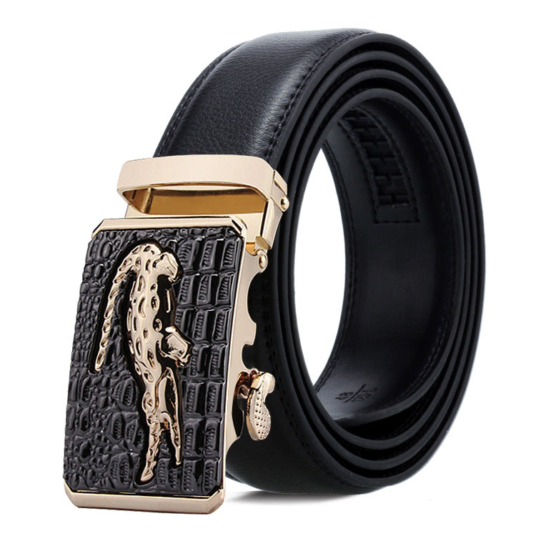 Men's Belt Automatic Buckle Business Trouser Belt