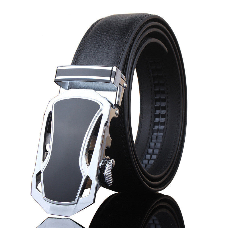 Men's Automatic Buckle Casual Leather Belt