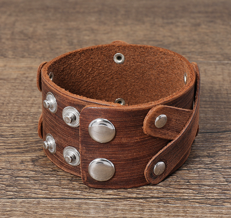 Brown Leather Multi-Layer Vintage Unisex Bracelet