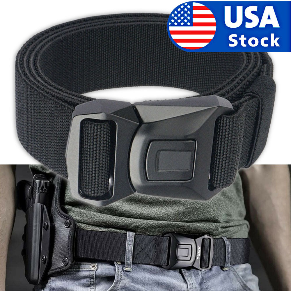 Quick Button Release Buckle Military Belt Strap Tactical Waistband Belts For Men