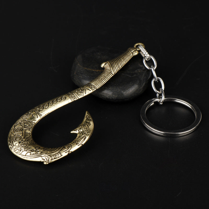 Fish Hook Solid Color Keychain Pendant Accessories