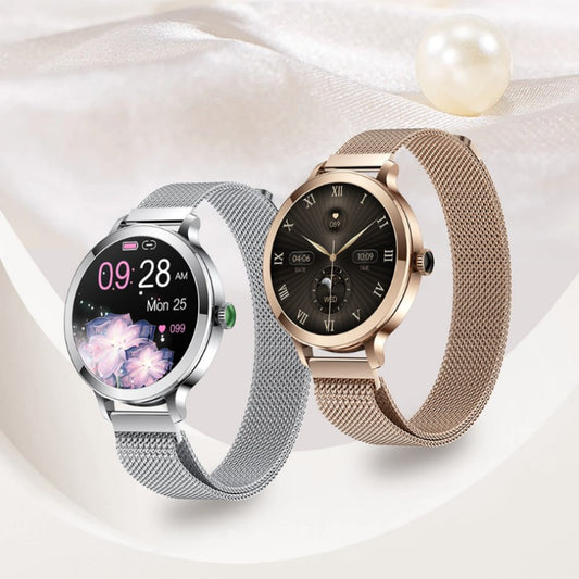 Women's Amoled Smart Bluetooth Calling Blood Pressure Heart Rate Watch