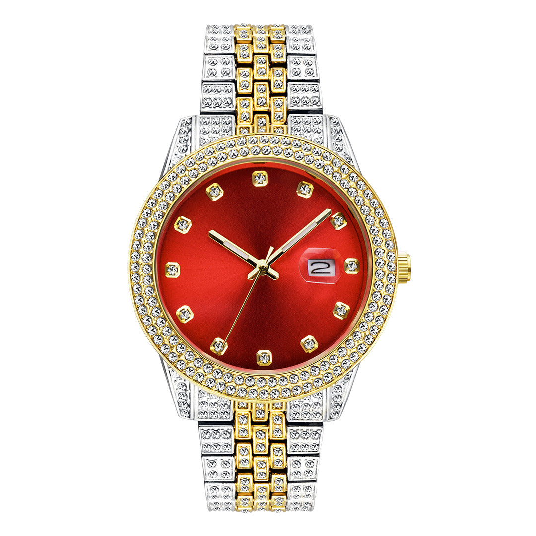 Fashion Hip Hop Diamond Watch Full Diamond Luminous