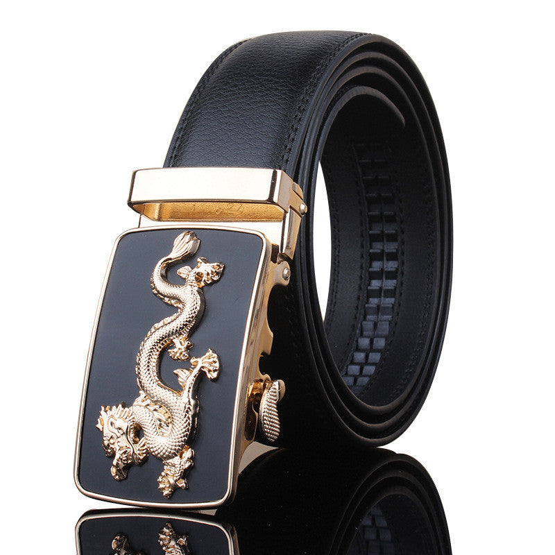 Men's Automatic Buckle Casual Leather Belt