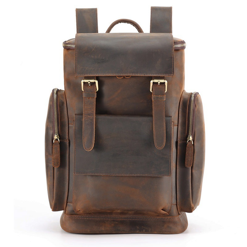 Retro Men's Backpacks For Large-Capacity Travel