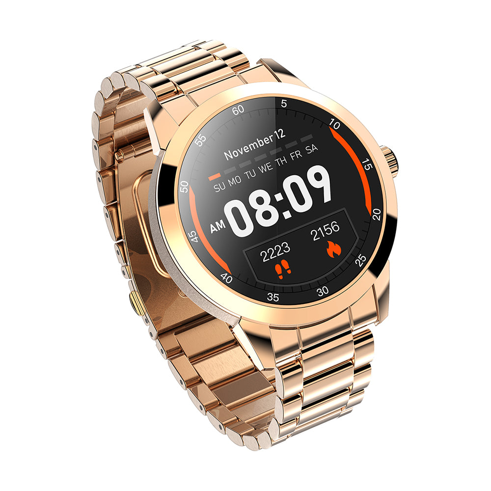 Wholesale Fashion Stainless Steel Pedometer IP68 Waterproof Smart Watch With Blood Pressure And Heart Rate