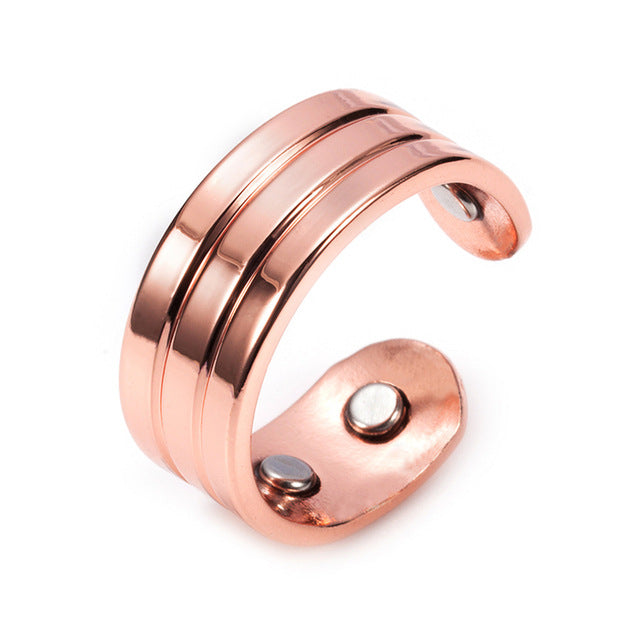 Fashion Red Copper Magnetic Ring