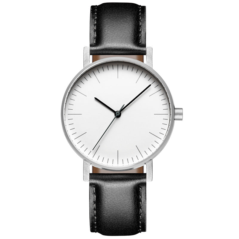 Simple Leather Wristwatch For Men and Women