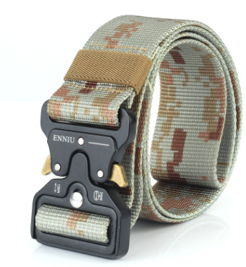 Enniu Tactical Belt, Men's Army Fans Tactical Belt, Multi Function Nylon Outdoor Training Belt