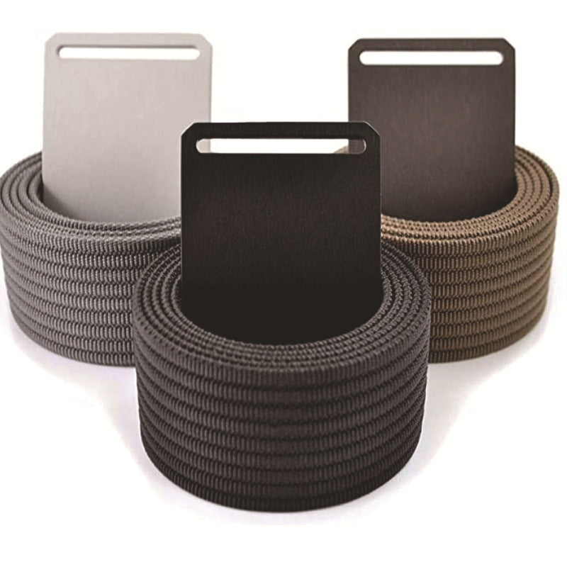 Woven Nylon With Canvas Adjustable Leisure Belt