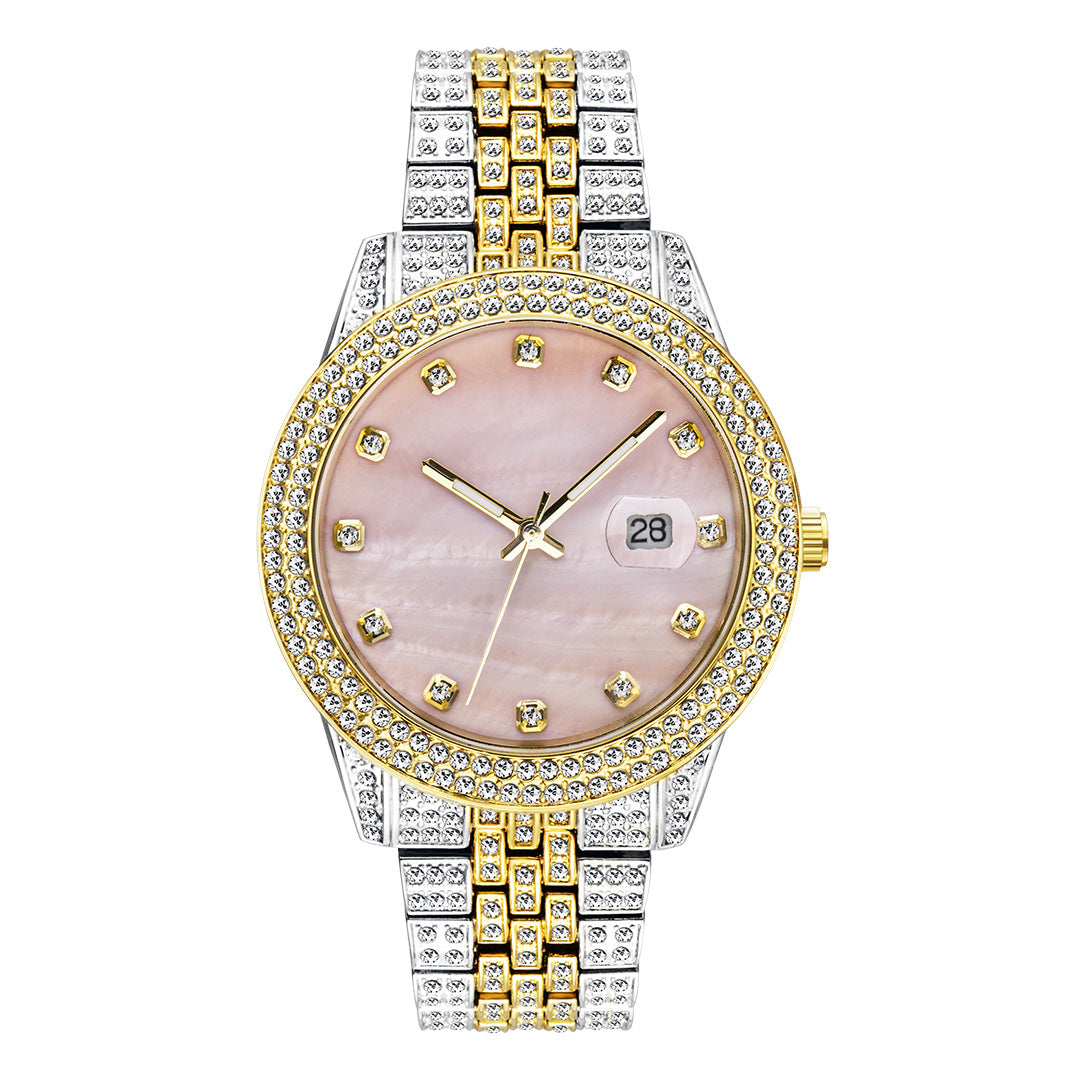 Fashion Hip Hop Diamond Watch Full Diamond Luminous