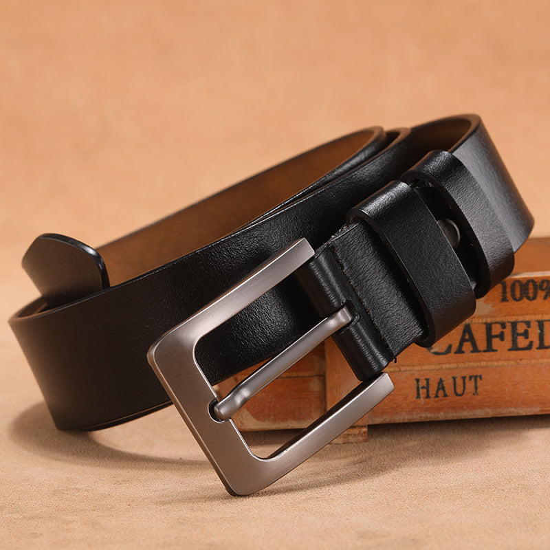 Casual Wild Two-Layer Leather Belt