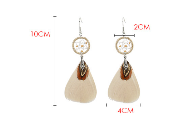 Feather Earrings Earrings Popular Celebrity Earrings Jewelry