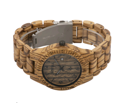 Men's Simple Ultra-Thin Wood Watch Creative Gift Quartz Watch