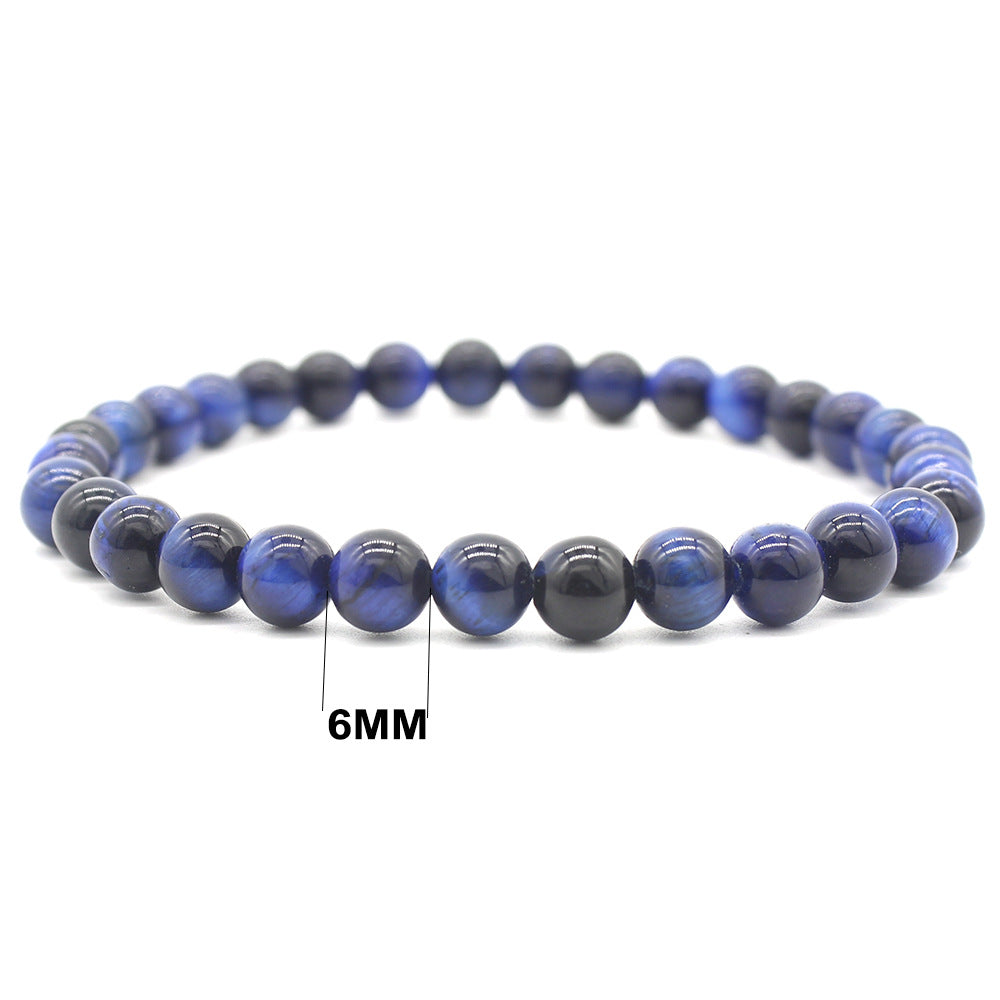 Ethnic Blue Tiger Eye Stone Bracelet