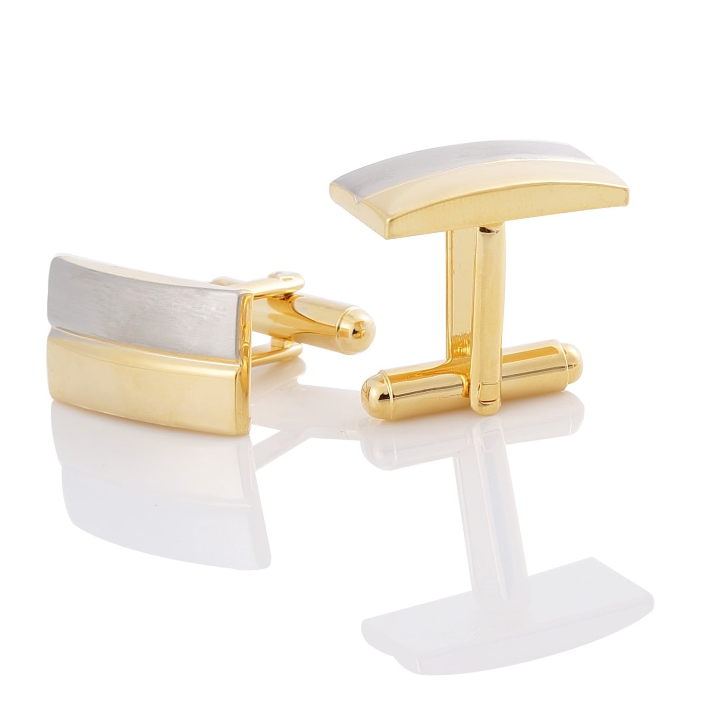 Men's Cufflinks French Shirt Two-Tone Metal Cufflinks