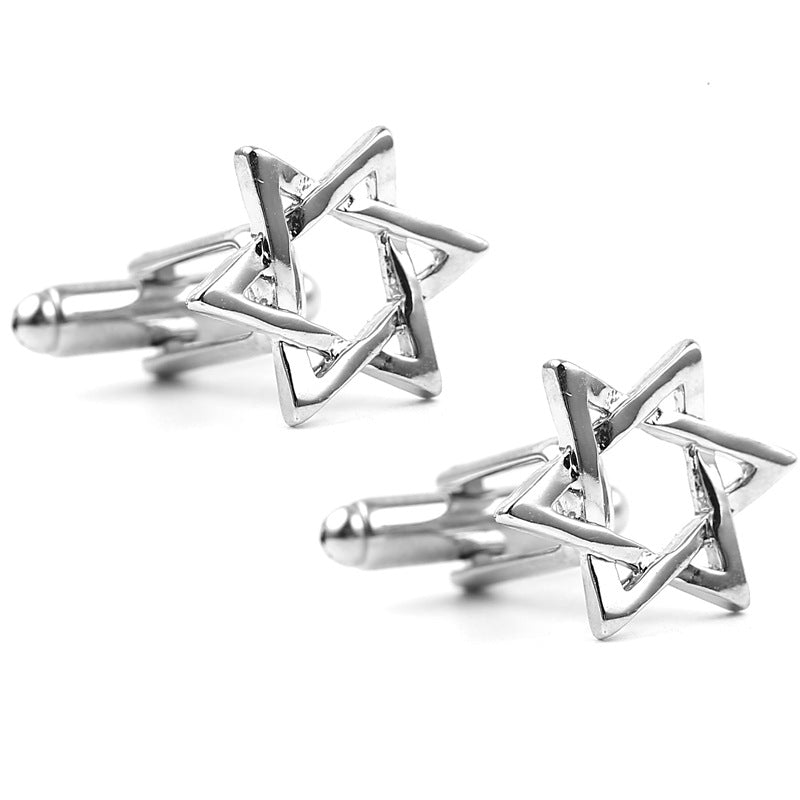 Fashion Six-Pointed Star Cufflinks