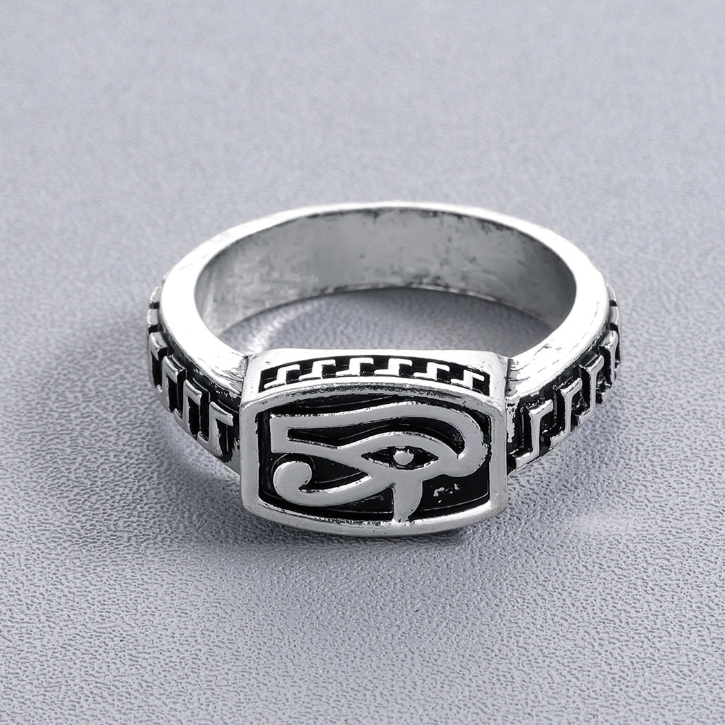 Men's and Women's Fashion Simple Thai Silver Retro Ring