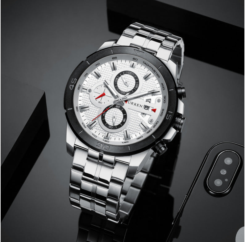 Six Needle Multifunctional Quartz Watch