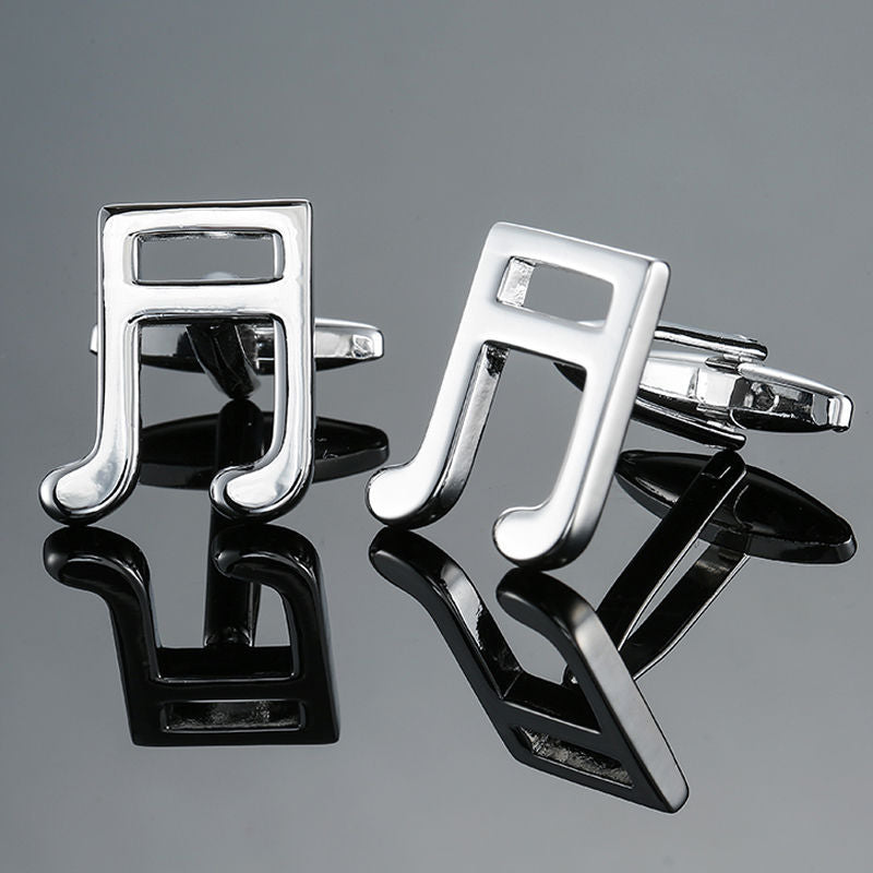 Brass Music Series Musical Instrument Note Cufflinks