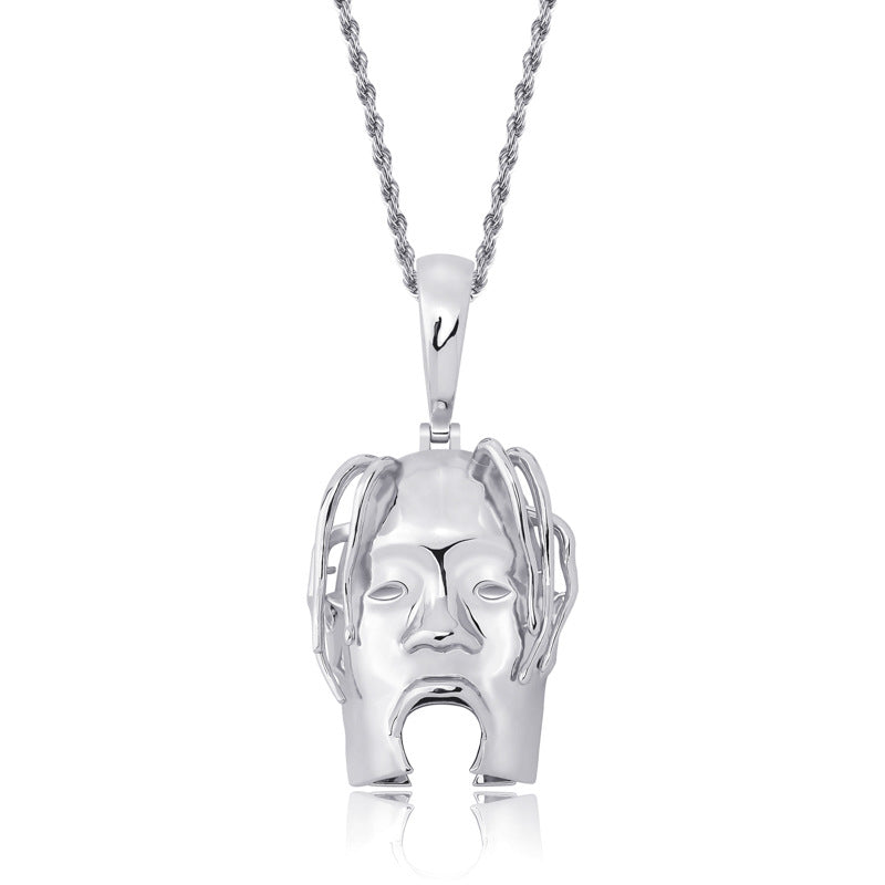 Hip Hop Head Necklace Pendant