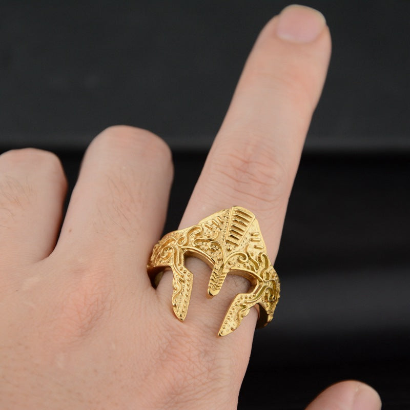 Hot Personality Warrior Mask Ring Fashion