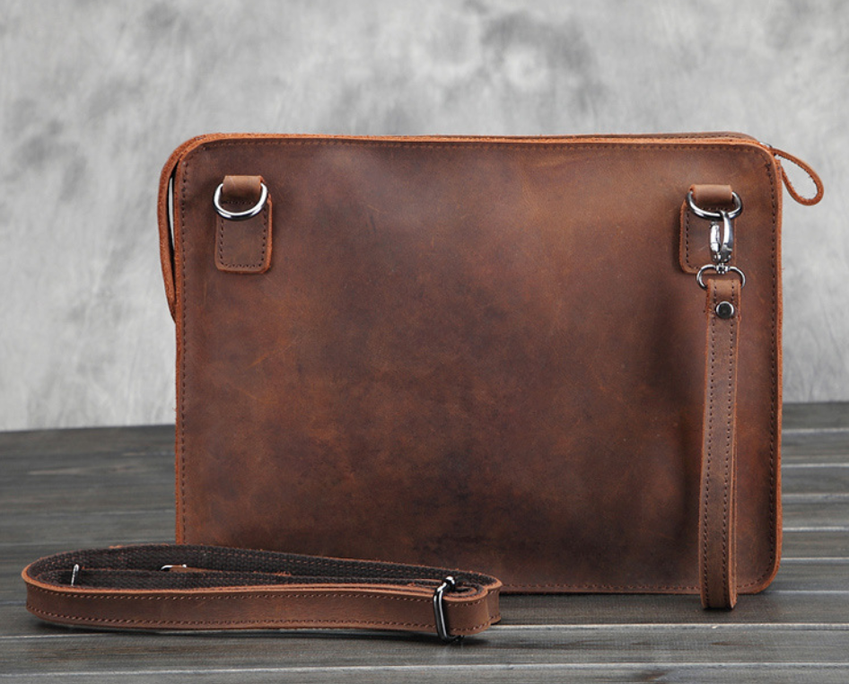 Men's Business Leather Shoulder Bag