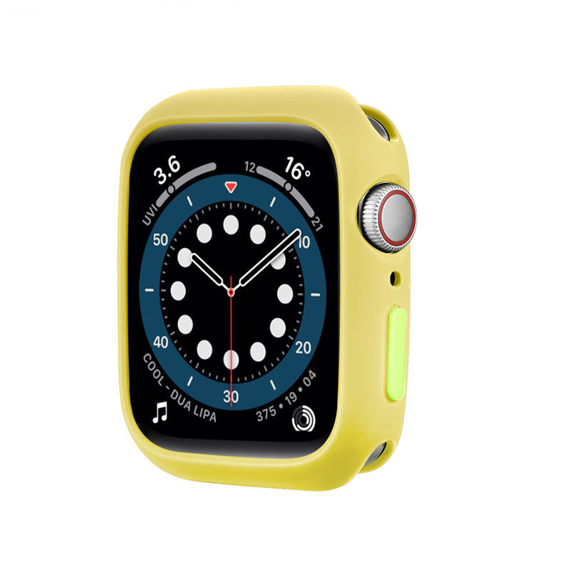 Compatible With Apple, Protective Cover 6Th Generation Watch Shell Button Candy Cover Apple Watch6 5 4 3 2