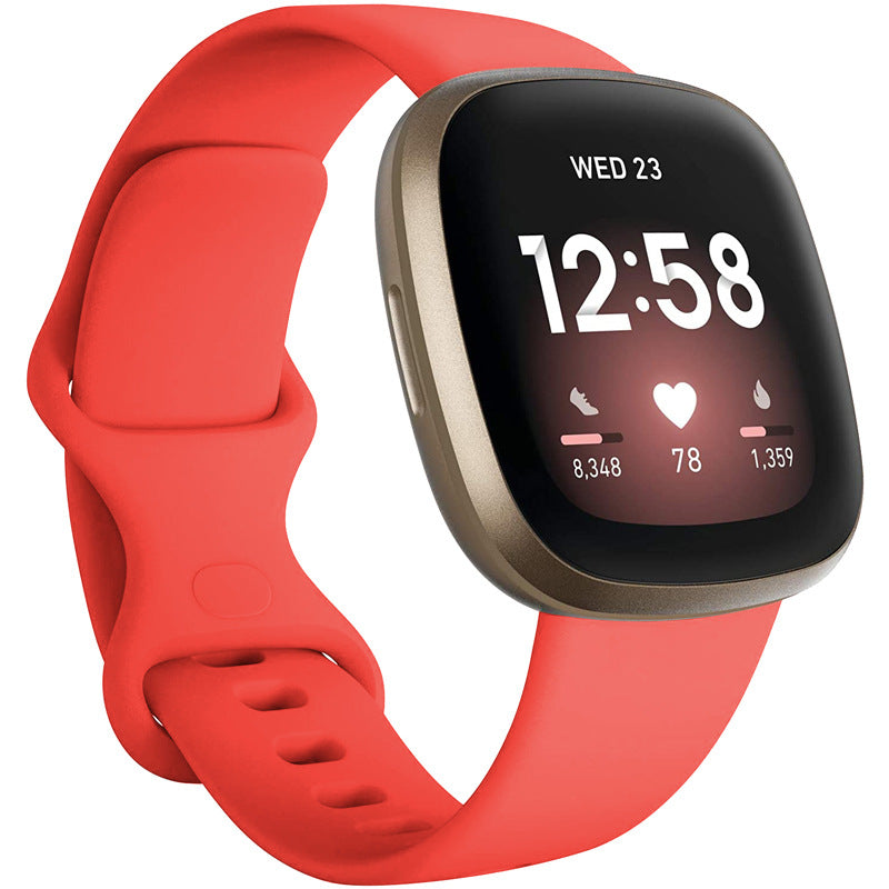 Pure Color Waterproof Sports Silicone Strap