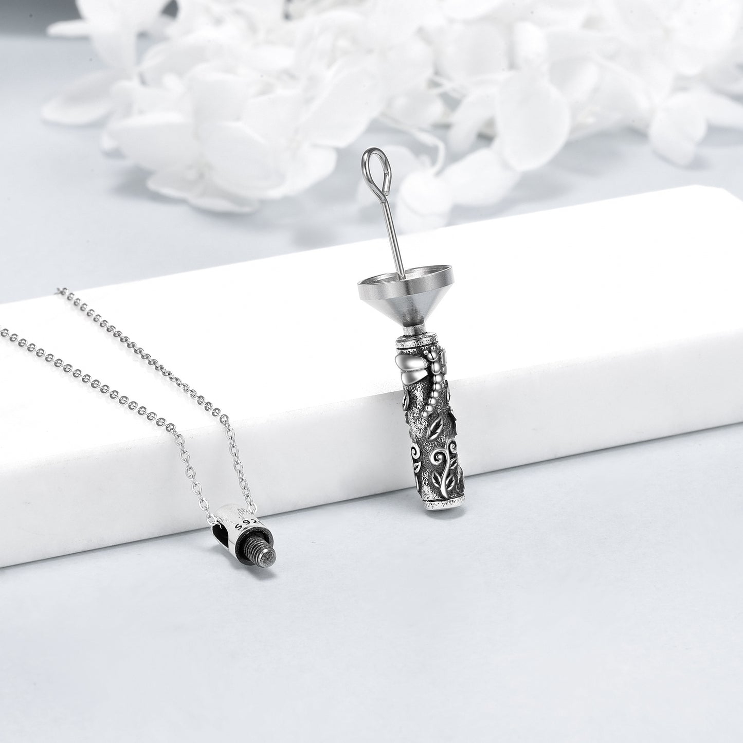 Dragonfly Urn Necklaces For Ashes 925 Sterling Silver