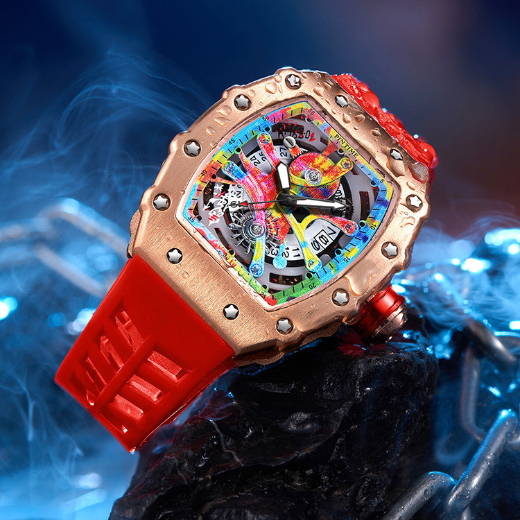 Quartz Watch Tourbillon Skeleton Trend