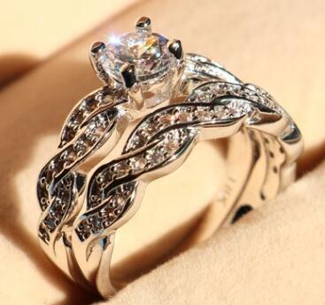 Hot Set Of Rings Wedding Ring Set Men and Women Couple Ring Jewelry