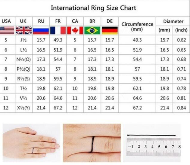 Elegant Female Zircon Stone Ring Finger Rings For Women Promise Love Valentine'S Day Gifts