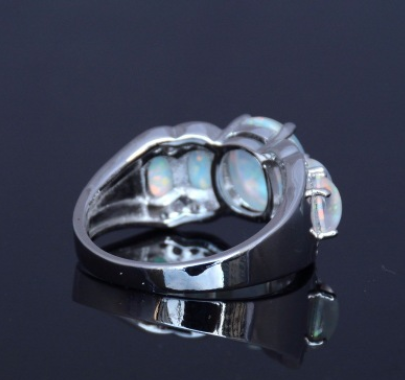 Five Oval Diamonds Opel Ring