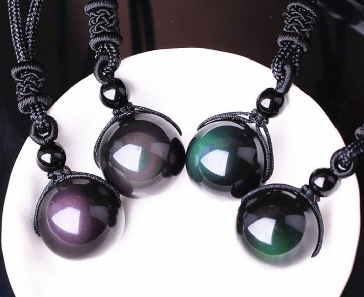 Obsidian Celestial Eye Necklace