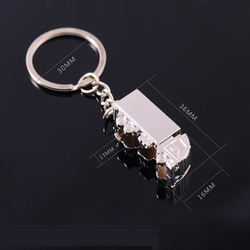 Creative Three-Dimensional Truck Model Metal Keychains Car Advertising Pendant Accessories