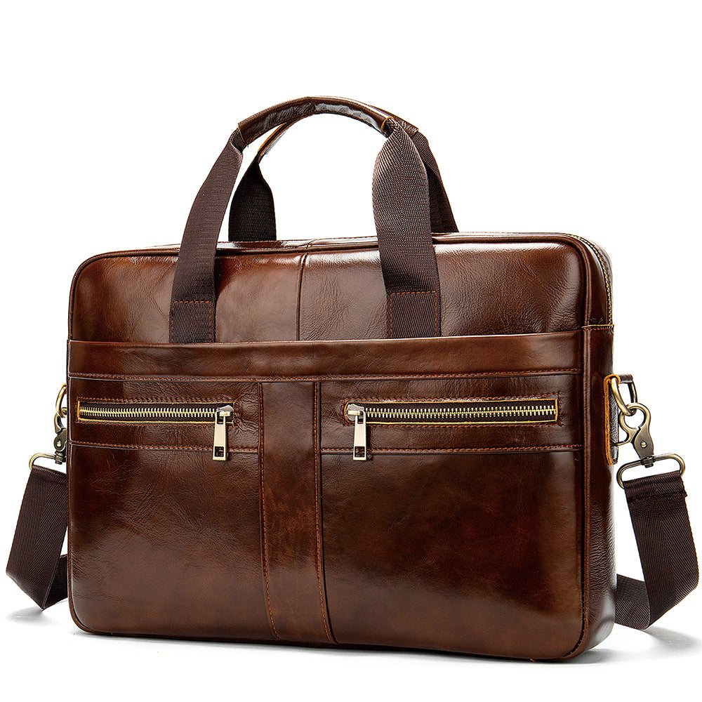 Business Leather Briefcase For Men