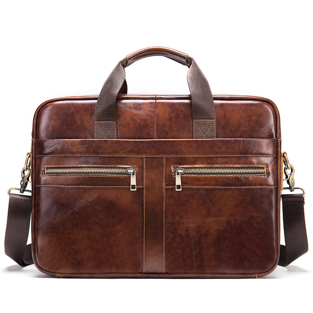 Business Leather Briefcase For Men