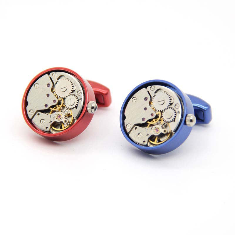 Men's French Shirt Movement Mechanical Cufflinks