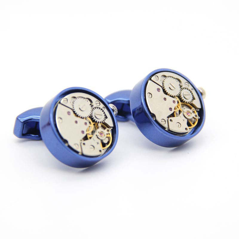 Men's French Shirt Movement Mechanical Cufflinks