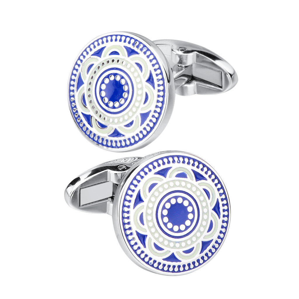 Savas French Shirt Cufflinks Round Cuff Nails