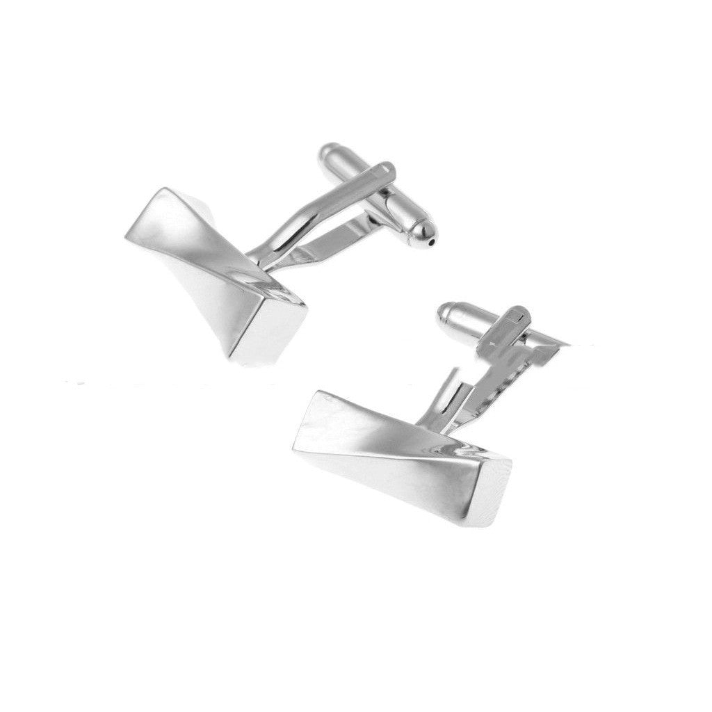 Personalized 3D Rotating Shape Cube Metal Cufflinks For Men