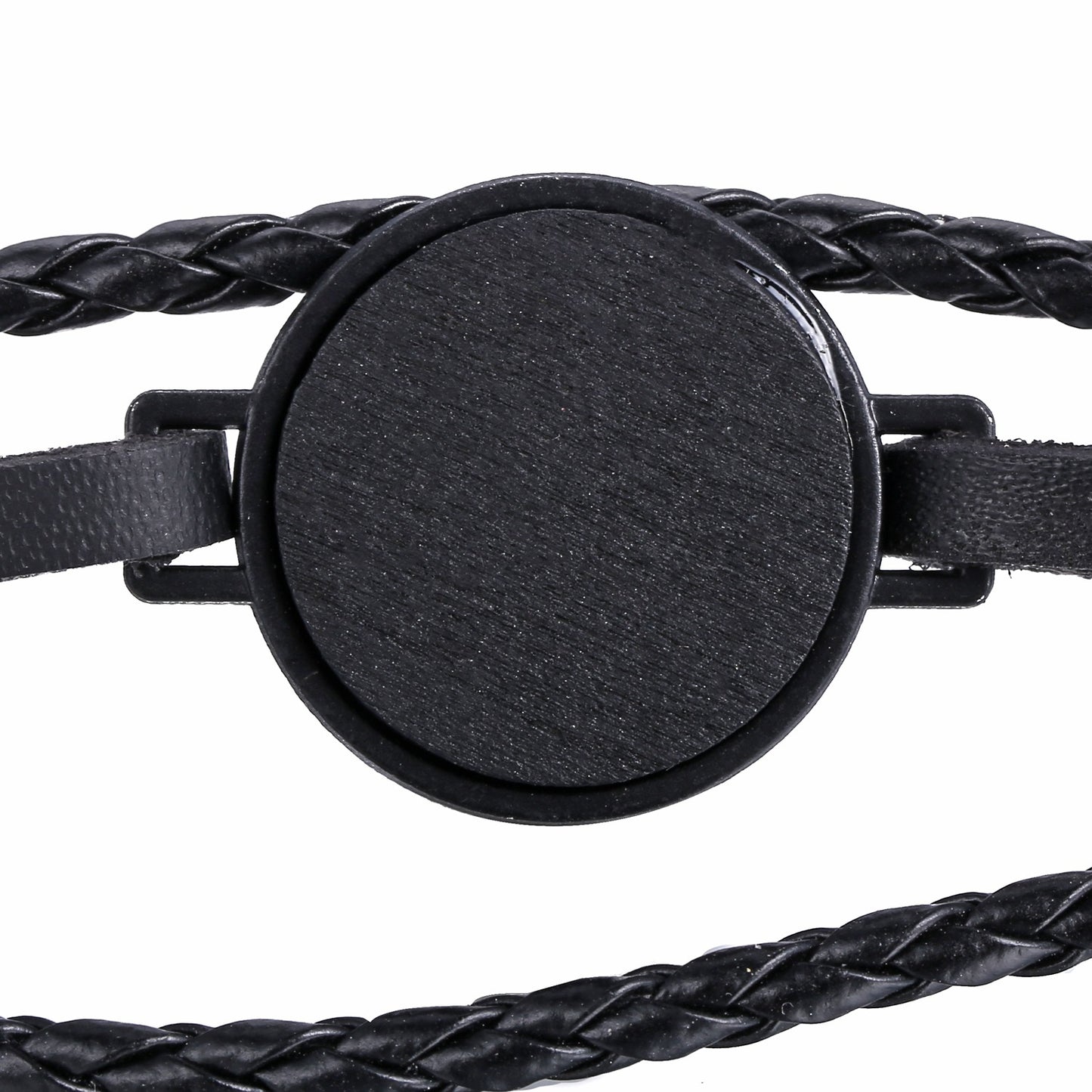 Faux Leather Bracelet Creative Retro Simple Black Men's Bracelet